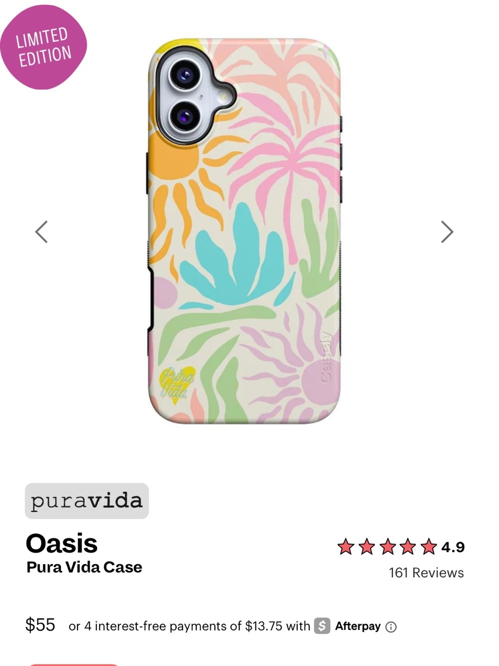 Casely Pura Vida iPhone 17 case